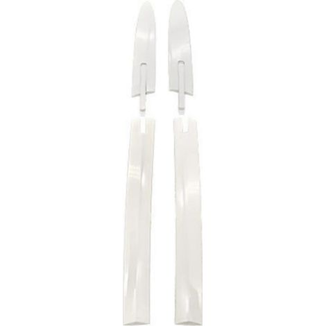 Cache-charnières de toit de voiture, clips gauche et droit, références 54377184037 et 54377184038, pour BMW F33 M3, E93 M4 et F83 (blanc). (1/5)
