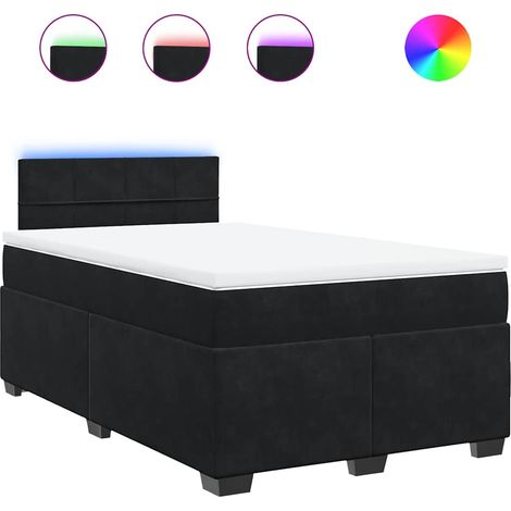 Maison Exclusive - Boxspringbett mit Matratze Schwarz 120x190 cm