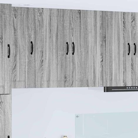 vidaXL Armadietto a muro LUCCA Grigio Sonoma 80 x 31 x 80 cm