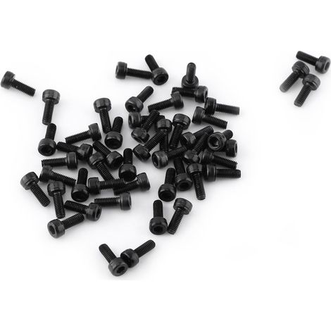 M3 Kit de Assortiment Vis Boulon Tête Cylindrique Six Pans Creux en Acier Allié M3 x 4-50mm(M38mm, Entièrement filetée-50pcs).