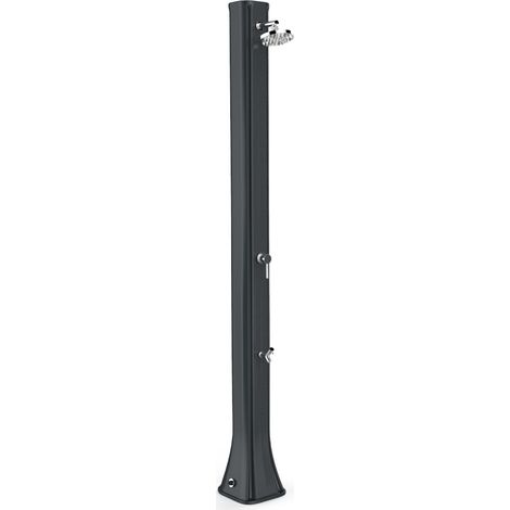 Doccia Solare da Giardino 40L Miscelatore e Lavapiedi Arkema Big Happy Five Grigio Antracite (1/5)
