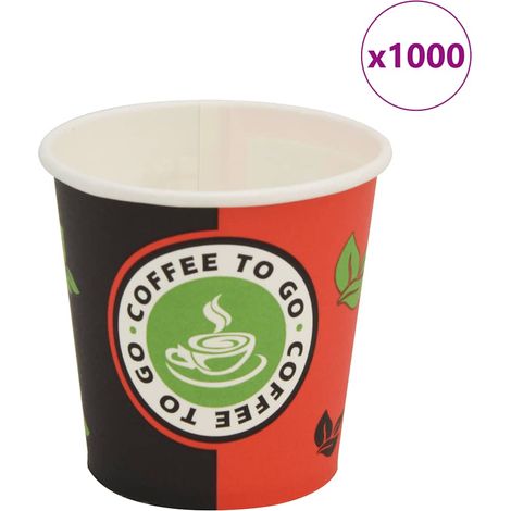 vidaXL Gobelet à café jetable 1000 pcs Papier 120 ml (4 oz) (1/5)