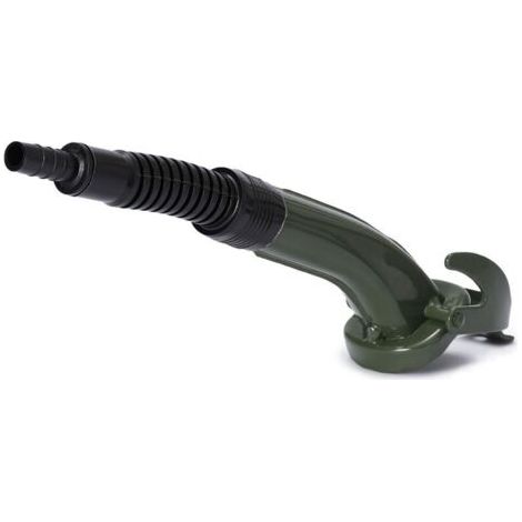 Bec verseur en métal diesel flexible conçu pour les bidons de carburant diesel bidons d'essence protection contre l'erreurs de remplissage vert adapté aux bidons métalliques de 5,10 et 20l