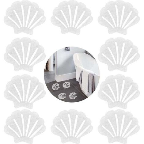 Lot de 20 Autocollants de Douche Antidérapants, Stickers Anti Glisse Bandes de Baignoire de Sécurité pour Baignoire, Douches, Bandes Adhesives, Imperméable, Transparent (1/4)