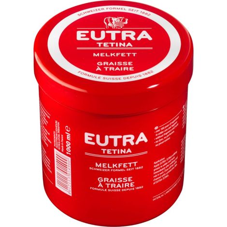 Graisse à traire EUTRA 1 L – Protection et soin des pis – Lubrification optimale pour traite vaches, moutons, chèvres – Formule sans agents conservateurs – Ukal