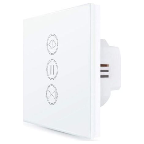 Interrupteur Volet Roulant Connecté, Ouverture Réglable, Commutateur Stores Rideau WiFi, Compatible avec Alexa Google Home pour Commande Vocale, Minuterie Intelligent Moteur Mural (1/3)