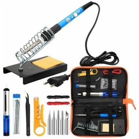 8 En 1 Fer A Souder Kit 60W Station De Soudage Pompe Etain Soudure Electronique Temperature Reglable Portable (1/3)