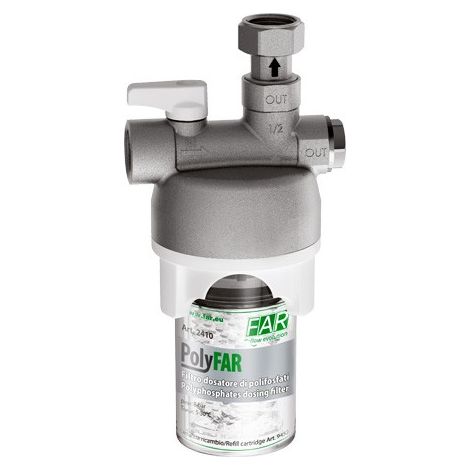 2410 - POLYFAR - Dosatore di polifosfati proporzionale - Misura 1/2" - Kv [m³/h] 1,5 2410 12 (1/4)