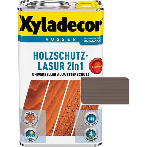 Xyladecor Holzschutzlasur 2in1 Aussen, 5 Liter, Farbton Nussbaum (1/2)