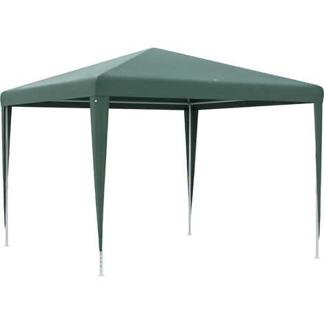 Tragbarer Gartenpavillon (3x3 m) mit UV-beständigem Dach, Grün