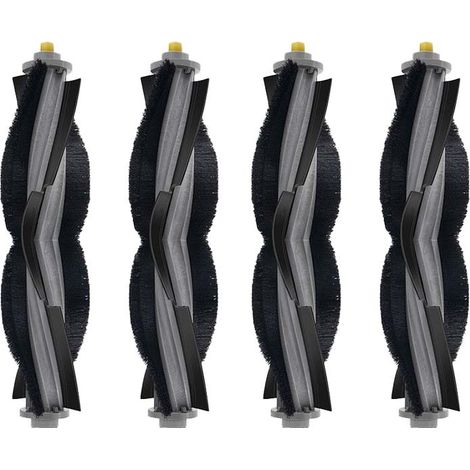 Cepillo principal compatible con los robots Kovos x1/t10/t20 - Accesorios: cepillo giratorio, consumibles de limpieza (paquete de 4).