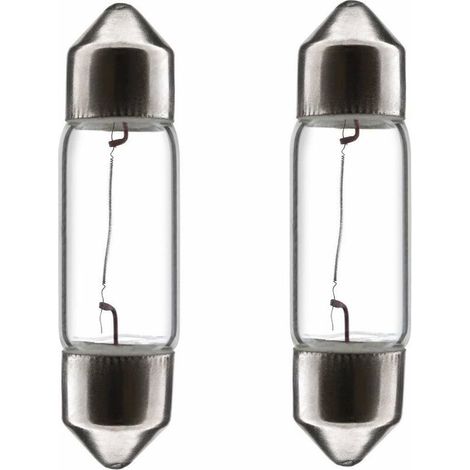 2x ampoule 6V 5W SV7 8mm x 28mm navette voiture moto remorque tracteur éclairage universel lumière