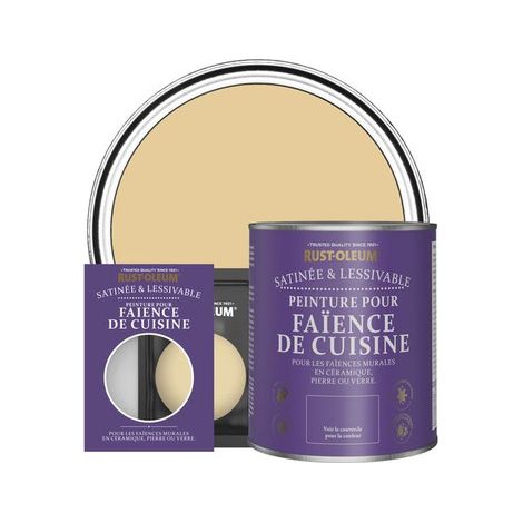 Peinture pour Faïence de Cuisine, Finition Satinée - TempÃªte de Sable (1/3)