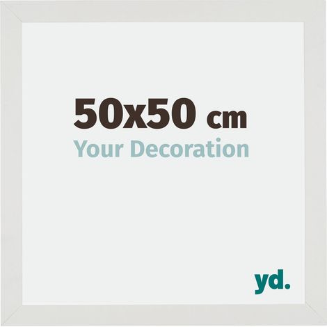 Cadre Puzzle 50x50 cm - cm - Blanc Mat - MDF - Mura. (1/5)