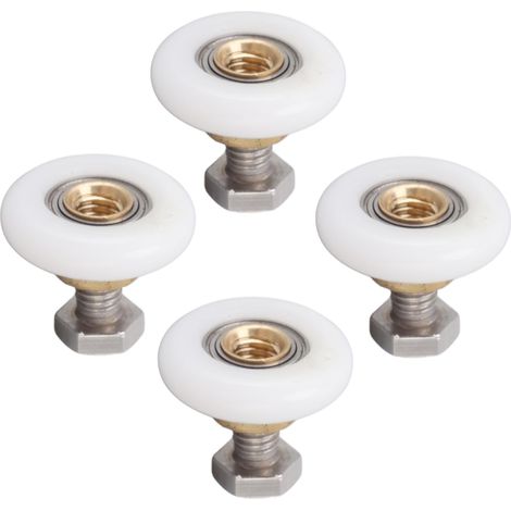 Set di rulli per porta doccia – ruote di supporto – rame – lisce – di ricambio – 25 mm – bagno / casa