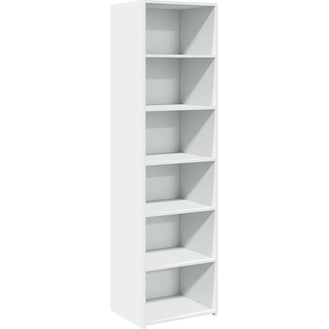 Buffet credenza cassettiera mobile contenitore organizer cucina soggiorno soggiorno alto 50 x 41 x 185 cm derivati del legno bianco 020032459