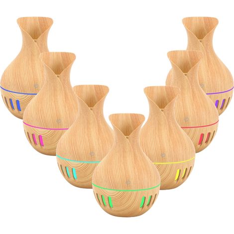 Diffuseur d'huiles essentielles USB rétro 300 ml avec humidificateur et brumisateur, idéal pour la maison et la voiture. (1/5)