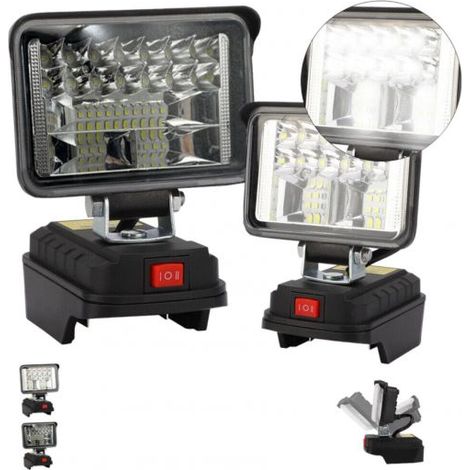 Lampada da Lavoro Faro Portatile Led Ricaricabile Compatibile Batteria Makita (1/5)
