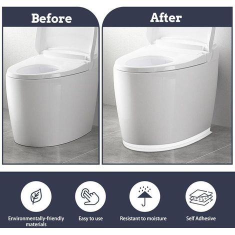 rotoli di nastro sigillante bianco per bagno, nastro autoadesivo, striscia sigillante per vasca da bagno adatta a molteplici usi in cucina o in bagno (320 x 3,8 cm) (1/4)