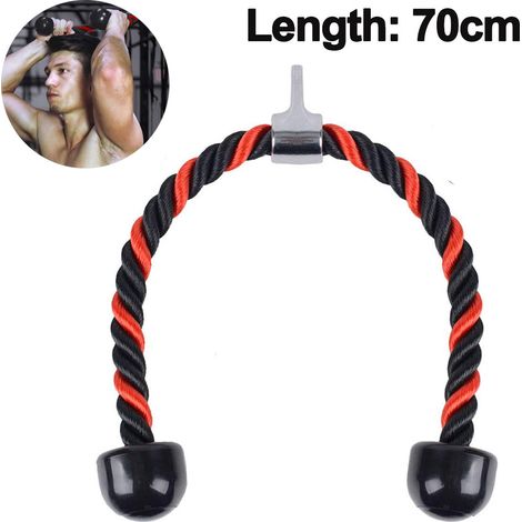 Cordes Pour Traction - 70/90 cm - Diamètre 25 mm - En Nylon Tressé - Pour Machine À Câble Et Poulie - 1 Pièce (1/5)