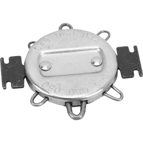 Jauge d'écartement de bougie 0,64-1,14mm 0,025-0,045in, outil de mesure et réglage pour moto, noir argenté (1/5)
