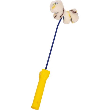 Rodillo para pintar tuberías, herramienta de pintura profesional, rodillo para pintar tuberías, brocha con mango de marco para postes, barandillas de tuberías de gas, brocha con mango de marco (1/5)