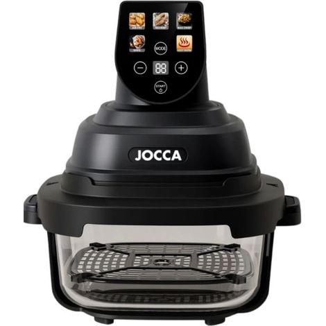 Jocca 2954 Friggitrice ad aria di cristallo 4 programmi preimpostati