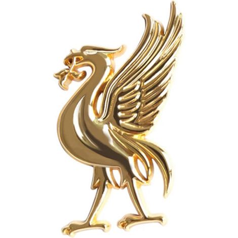 Kreativer goldener Autoaufkleber, Emblem des FC Liverpool, Champions-League-Fußballclub. Teamlogo, Symbol des Liverbird. (1/5)