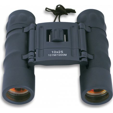 Ingrandimento 10 x 25 Prismtici lenti Rubino in nero 33073