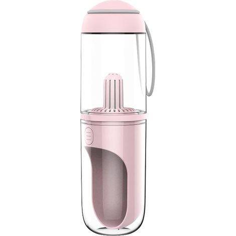 MINKUROW Wasserflasche für Haustiere, tragbarer Wasserspender für Hunde, leichte Wasserflasche für Haustiere (Rosa) (1/5)