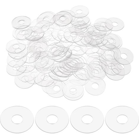 150pcs Rondelles Plates PVC Joint D'Étanchéité Anneau Espaceur (1/5)