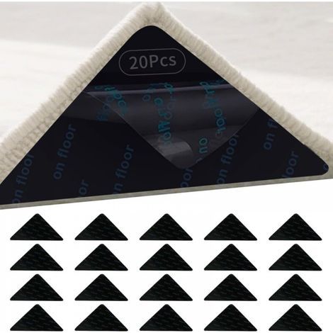 Anti Derapant Tapis 20 Pièces Antidérapant Tapis Autocollant Anti Glisse Tapis Réutilisables Antiderapant Tapis Parquet PU Anti Dérapant Tapis Lavable sans Trace pour sous Couche de Tapis (1/5)