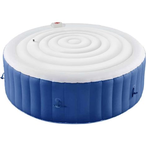 Cubierta inflable para jacuzzi, 165 cm de diámetro, cubierta de PVC aislante y repelente a la suciedad, ahorra energía y es impermeable. (1/5)