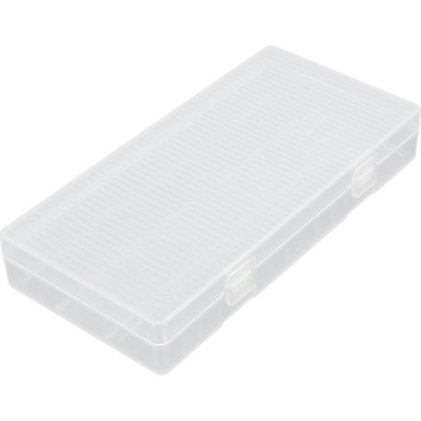 Organiseur transparent avec support batterie en plastique dur, 156 mm x 78 25 (1/3)