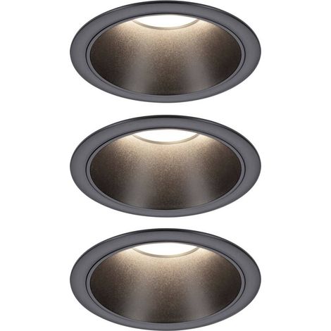Paulmann 94869 Cole Coin Lampada da incasso LED (monocolore) 6 W Nero