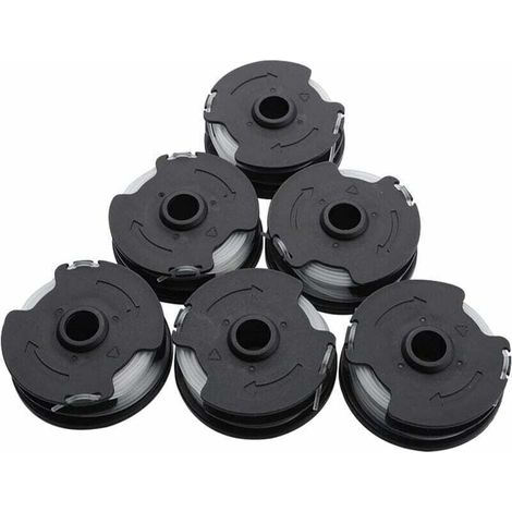Lot de 6 bobines de fil de rechange pour débroussailleuses LIDL Parkside PRTA 20-Li A1/B2/C3, 8,3 m (27 pi). Accessoires pour PRT 300 A1 et PRT 550 A1/A3. (1/4)
