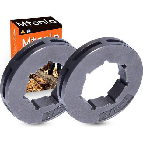 Pignon à gorge petite 3/8 7 dents pour Husqvarna 50 51 55 pour chaîne Oregon 18720, pour roue dentée (pas 3/8, 7 dents, petite gorge) (1/5)