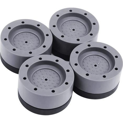 Pieds amortisseurs anti vibrations pour machine à laver et sèche linge réducteurs de bruit et de déplacement pour électroménager