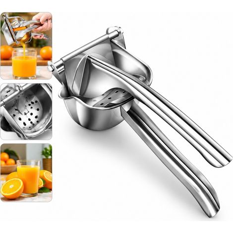 1 Pc Extracteur de Jus Manuel 304 Inoxydable 23.5 x 12 x 6.5 cm Presse Orange Citron Pasteque Levier Cuisine Maison Robuste (1/5)