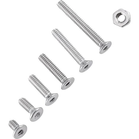Ensemble de 250 boulons et écrous hexagonaux M2 A2 en acier inoxydable (1/5)