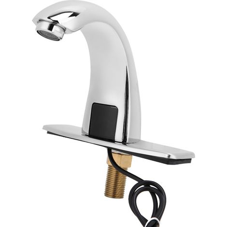 Kleines gebogenes Waschbecken, automatischer induktiver berührungsloser Wasserhahn mit Infrarotsensor, G1/2" (1/5)