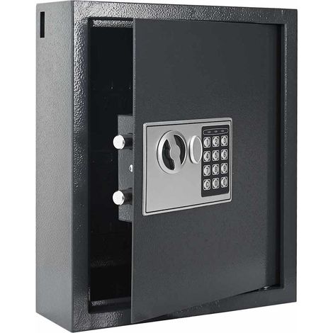 Coffre-fort numérique Gris foncé 30 x 10 x 36,5 cm Acier