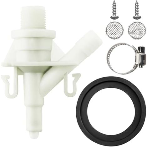 385311641 Kit de valve d'eau de toilette pour véhicule récréatif – Résistance aux fuites Pièces de toilette RV pour Dometic 300 301 310 320 RV Series Toilet&Pedal Marine Toilet Valve (1/4)