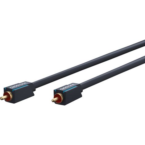 ClickTronic 2m Audio Cable cable de audio RCA Azul, Oro