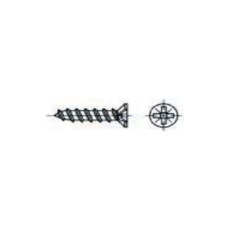 CONFEZIONE 50 PEZZI - VITI PER CERNIEREA METRAGGIO - ZINCATE BIANCHE Ø2,5X16MM - IMPRONTA A CROCE
