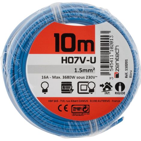HO7VU  1,5 mm²  BLEU 10 M (1/2)
