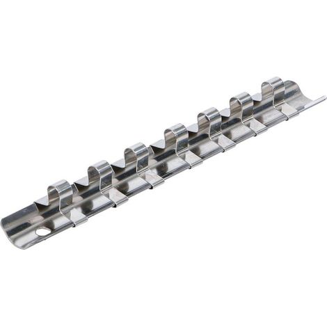 Rail pour Douilles 7 Clips 6,3 mm (1/4) - Acier, Fixation Sécurisée, Pro - D-Work