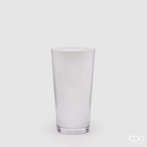 EDG Enzo De Gasperi Vaso Nida Svasato H 32 Cm D 16 Cm L 11 White