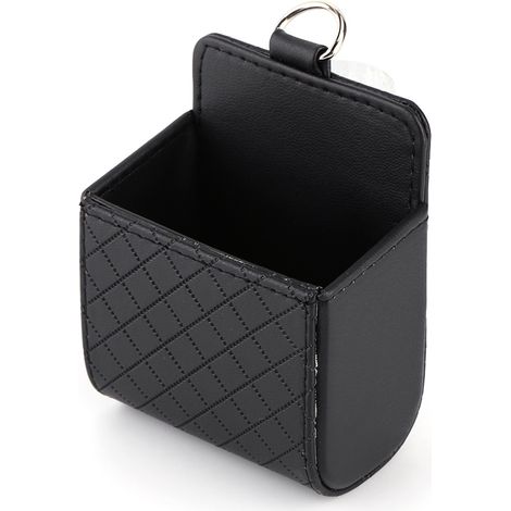 Organisateur de rangement pour sortie d'aération de voiture, étui porte-téléphone, boîte de rangement, poche noire (1/5)
