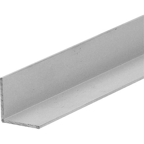 Duval – Cornière en aluminium 20x20mm épaisseur 1.5mm – Finition argent satiné – Pour assemblage et renforcement